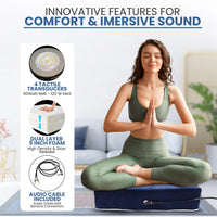 Thumbnail for Vibroacoustic Therapy Zafu Meditation Cushion with custom amplifier