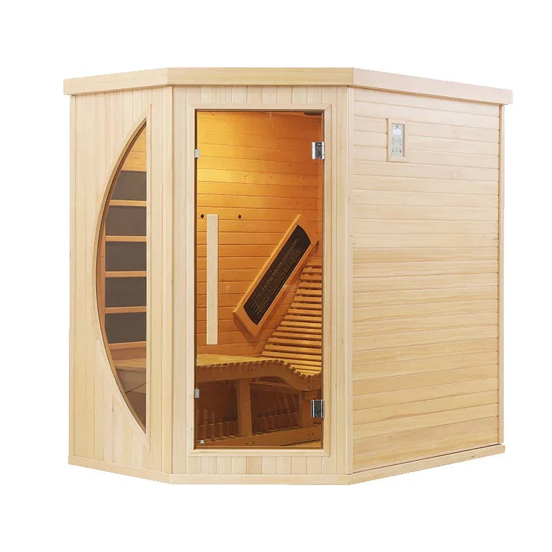 1 Person Far-infrared Light Therapy Recliner Sauna Room - Hemlock