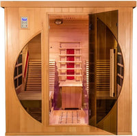 Thumbnail for Indoor Finnish Sauna Room - 2 person Full Spectrum Infrared Sauna with Recliners
