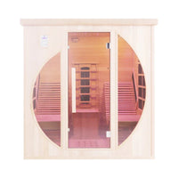 Thumbnail for Indoor Finnish Sauna Room - 2 person Full Spectrum Infrared Sauna with Recliners