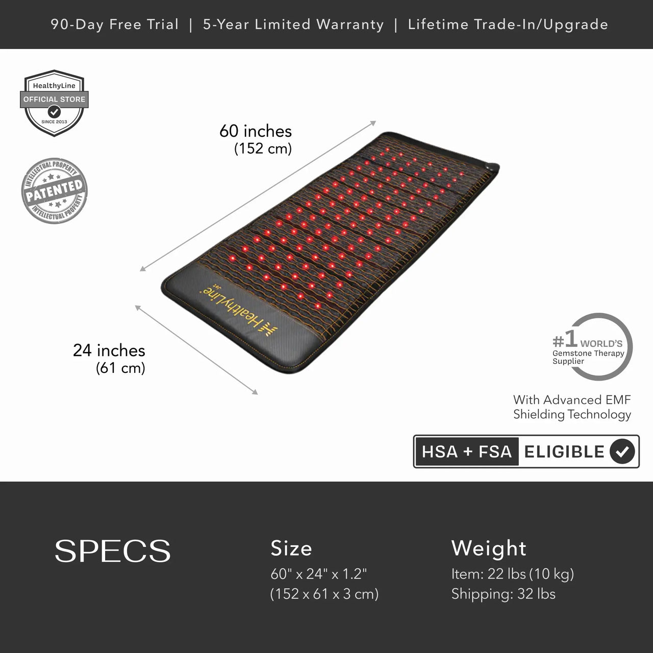 Jet Series | PEMF Far Infrared Heating Mats