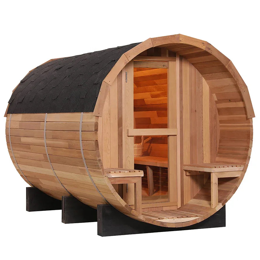 Traditional Barrel Sauna - Premium Canadian Cedar Recovery System