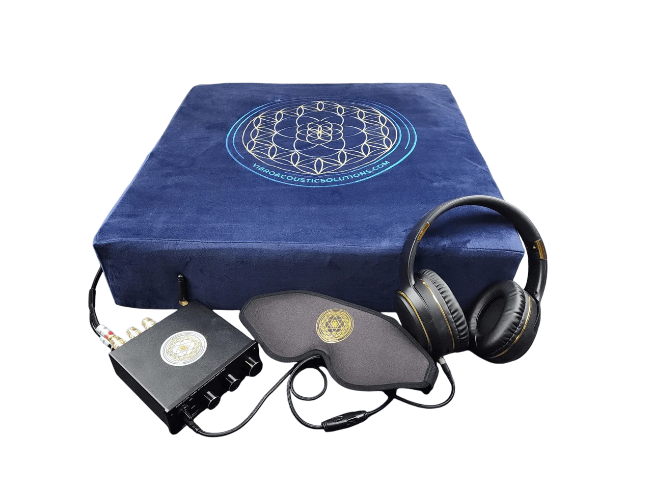 Vibroacoustic Therapy Meditation Cushion bundle with custom amplifier