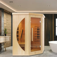 Thumbnail for 1 Person Far-infrared Light Therapy Recliner Sauna Room - Hemlock