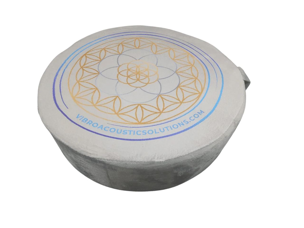 Vibroacoustic Therapy Zafu Meditation Cushion with custom amplifier